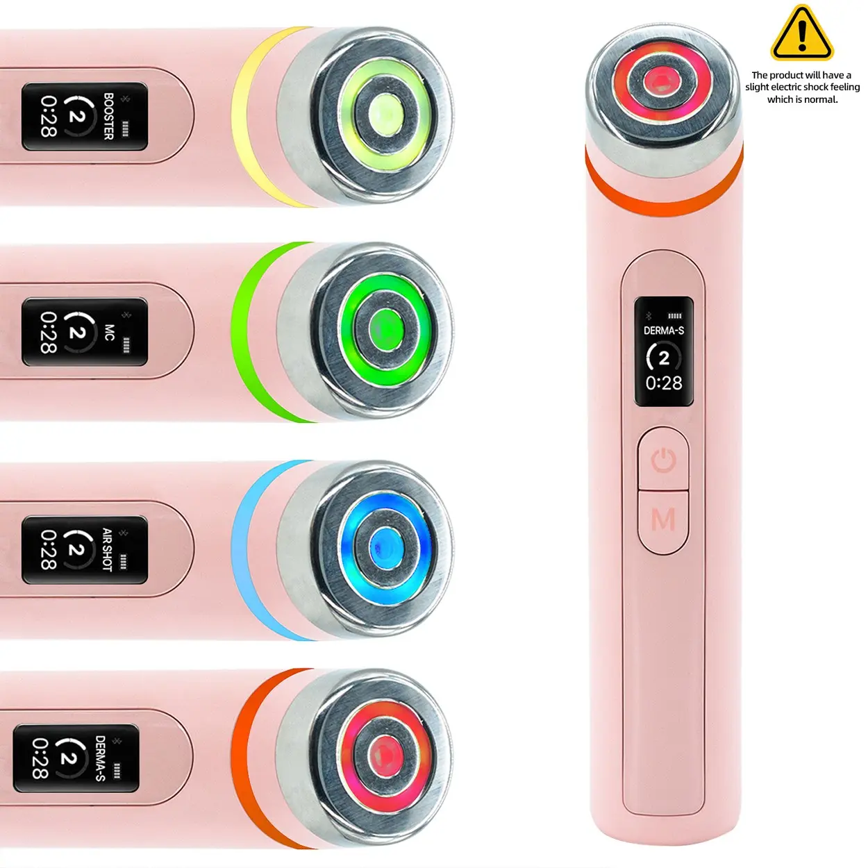 Mini Glass Radiance Beauty Instrument, 4 Light Modes, Mini Facial Lifting Tool, Daily 5-Minute Korean Skincare Experience, Lightweight Design 150g, Facial Care Tools