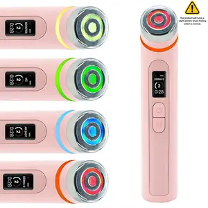 Mini Glass Radiance Beauty Instrument, 4 Light Modes, Mini Facial Lifting Tool, Daily 5-Minute Korean Skincare Experience, Lightweight Design 150g