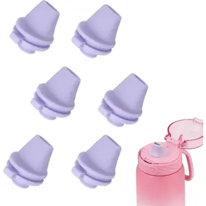 6 count Replacement Lid Compatible with Ello Cooper 18/22/32/40oz Water Bottle lid Replacement ,  Spout Mouthpiece