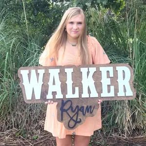 Nursery Sign - Large Wood Name Sign - Layered name sign