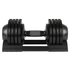 Adjustable Dumbbell Set, 52 LBS: Rubber-Coated for Safety & Comfort, Steel & Plastic Build – Perfect for Home Gym Workouts
