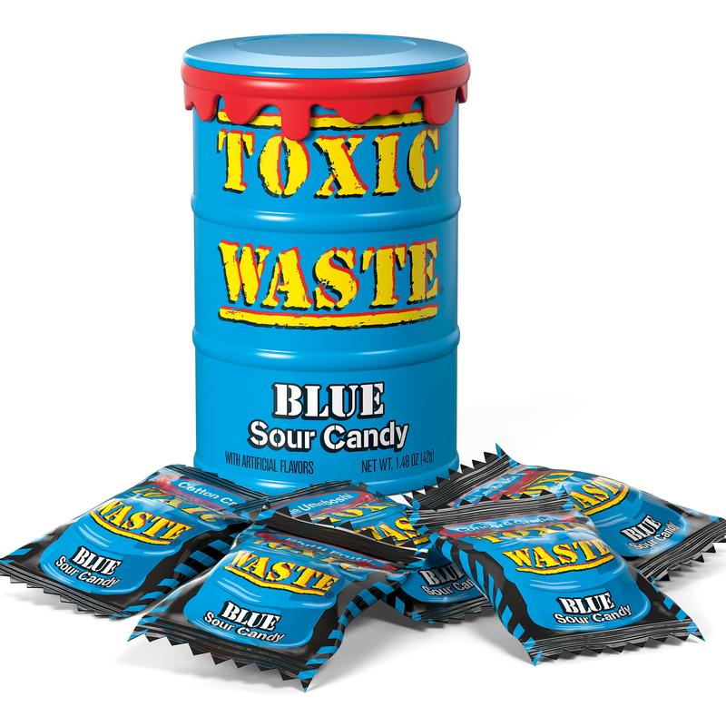 Toxic Waste BLUE Drum - Hazardously Sour Candy