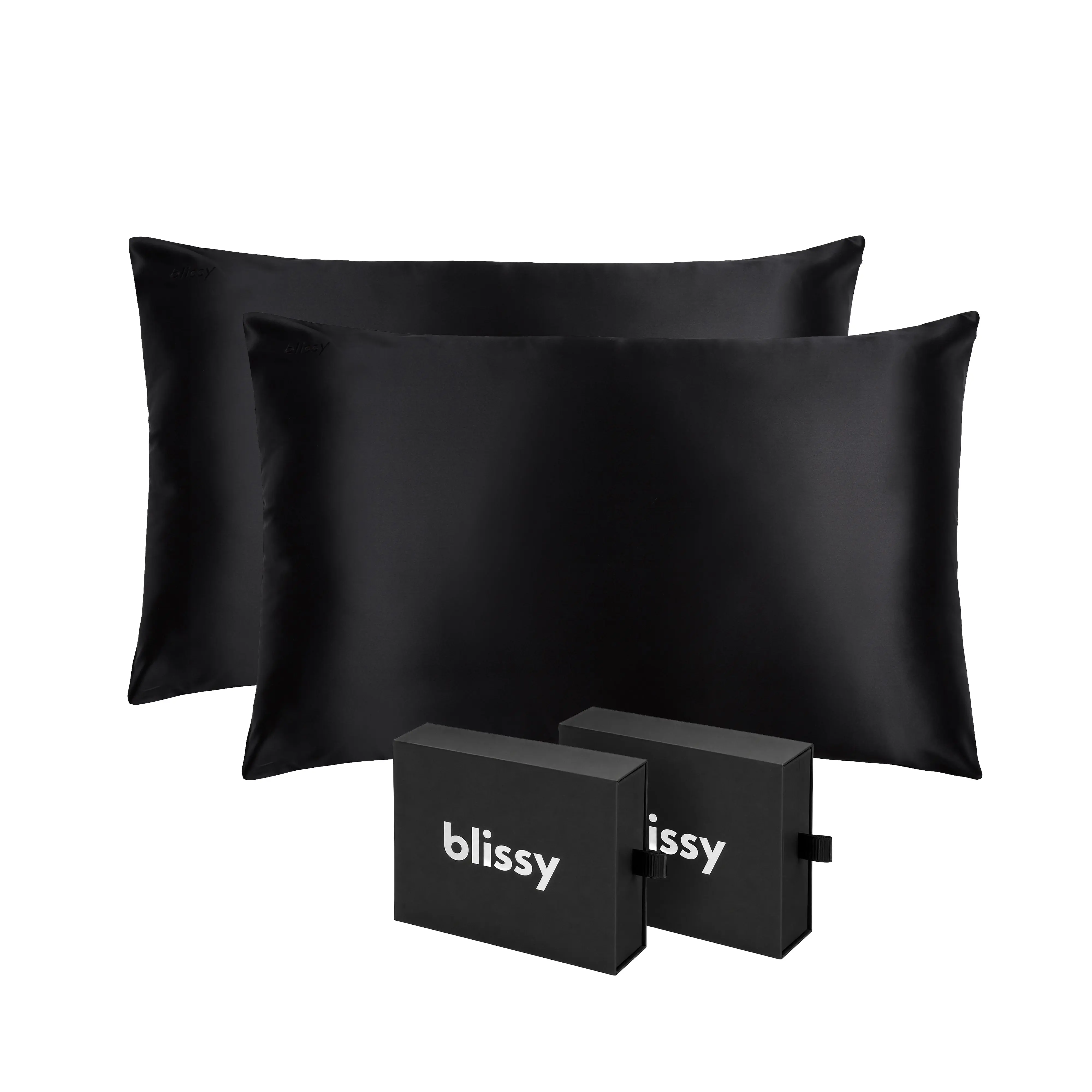 Blissy Silk Pillowcase (Bundle – 2 or 4 Pack) – 100% Pure Mulberry Silk – Improve Hair, Skin & Sleep! Blissy Silk Pillowcase (Bundle – 2 or 4 Pack) – 100% Pure Mulberry Silk – Improve Hair, Skin & Sleep!