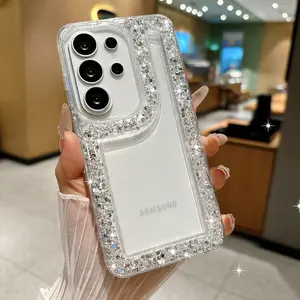 For Samsung S25 S26 S24 Plus S23 Ultra A07 A17 A06 A16 A36 A56 A14 A34 A54 A15 A35 A55 A52s A52 5G Glitter Clear Soft Case Cover