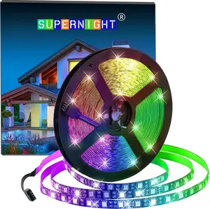 5050 RGB LED Strip Lights-32.8ft 600 LEDs, DC 24V Color Changing LED Lights Black PCB for Valentine Decor, Wedding Sparklers, Christmas Lights, Indoor Decoration (Only Light Strip)