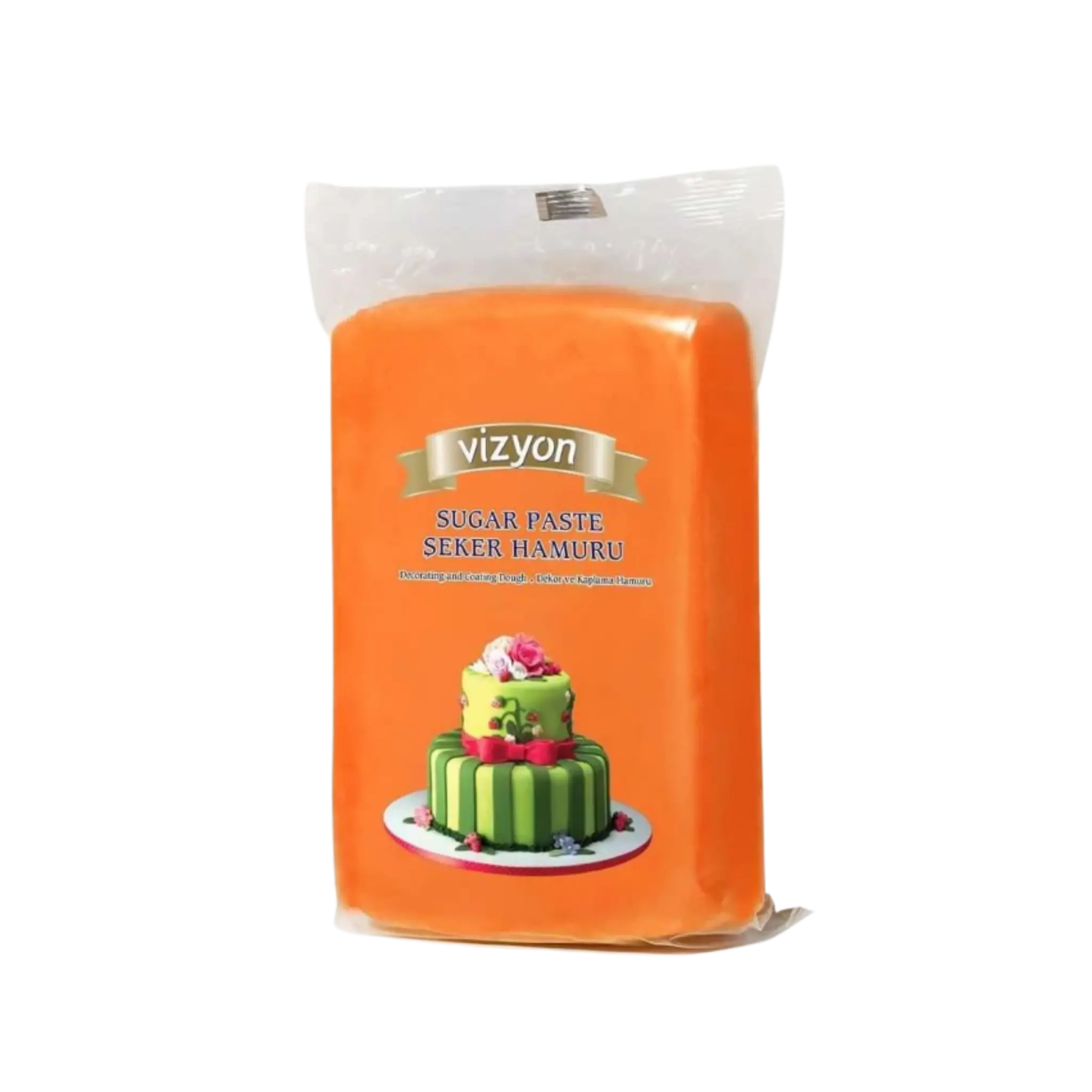 Vizyon Orange Fondant 2.2 lbs – Professional Cake Covering & Decorating Fondant