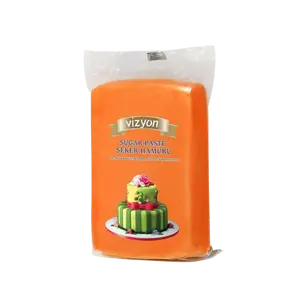 Vizyon Orange Fondant 2.2 lbs – Professional Cake Covering & Decorating Fondant