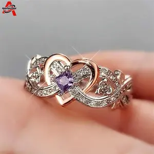 2026 Elegant Infinity Heart Ring - 1pc - Engagement Wedding Band, Daily & Special Occasion Jewelry engagement rings