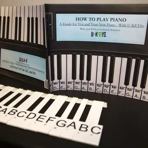 U-KEYS HOW TO PLAY PIANO: A Guide for You and Your New Piano with Tactile & Visual System for All Learners
