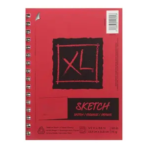 XL Series Sketchbook, Foldover Pad, 9x12 inches, 125 Sheets (50lb/74g) - Artist Paper for Adults and Students - Graphite, Charcoal, Pencil, Colored Pencil