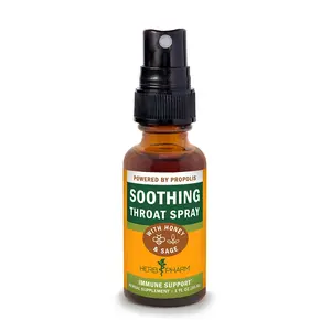 Herb Pharm Soothing Throat Spray: Honey Sage for Minor Throat Irritation | 78 Servings* Herb Pharm Soothing Throat Spray: Honey Sage for Minor Throat Irritation | 78 Servings*