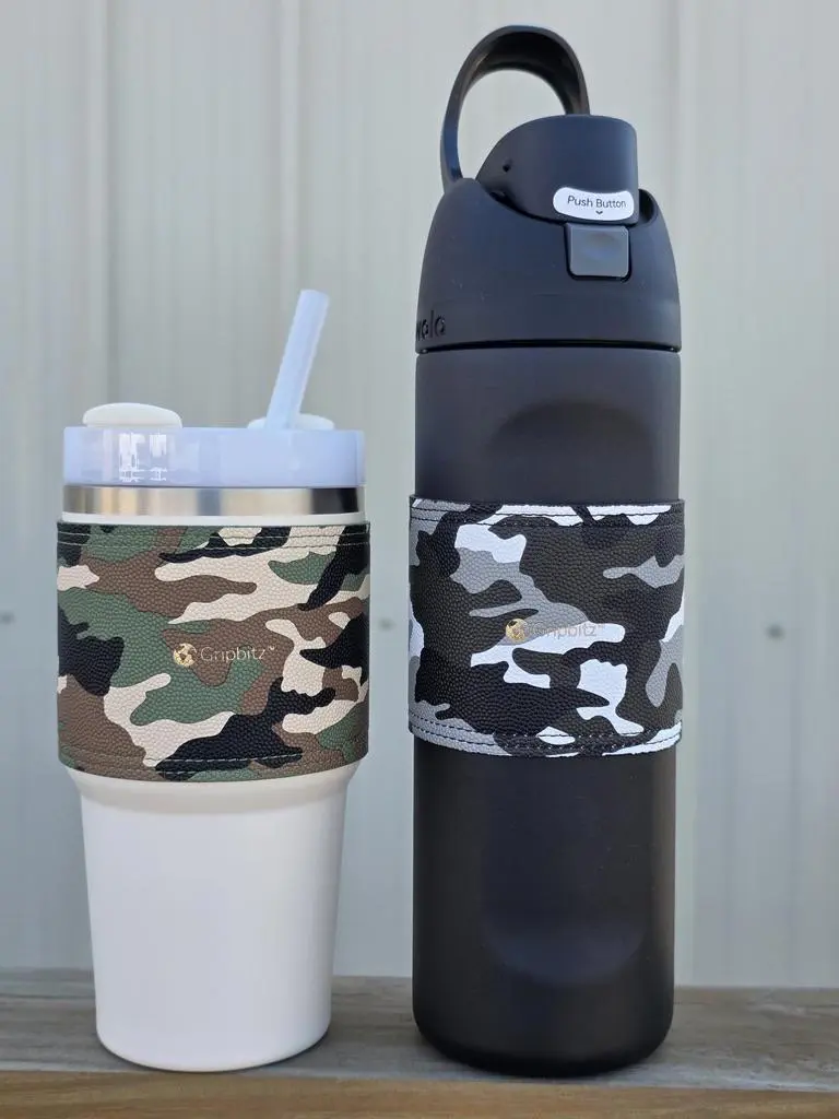 Camo Solid Water Bottle Sleeve