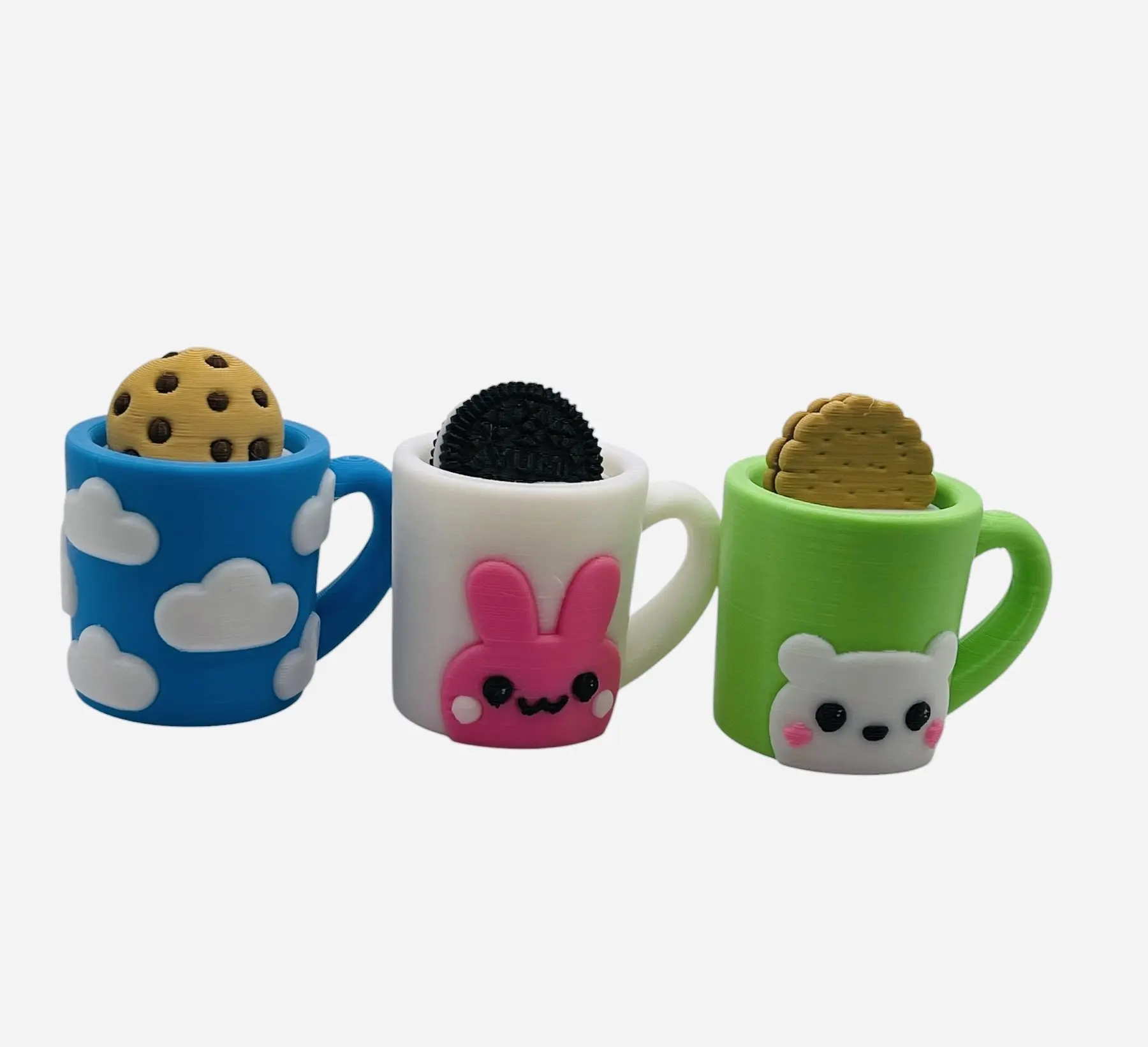 3D Printed Cookie Mug Clicker | Cookie Dunker Fidget Toy | Sensory Desk Toy