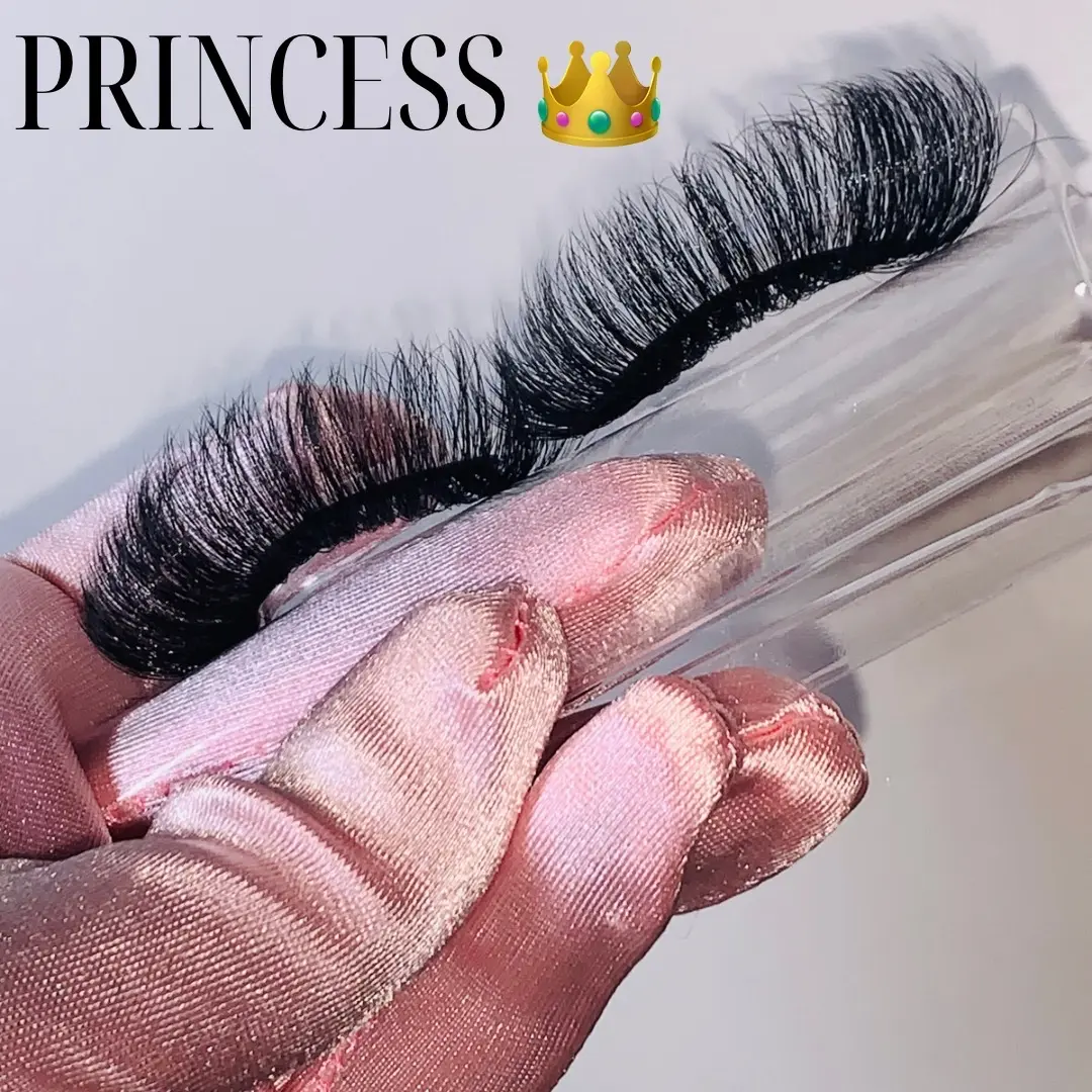 Princess Lashes Dramatic 30mm Length  Lightweight Eyelashes Makeup Cosmetic