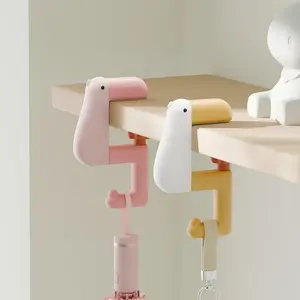 Cute Duck Backpack Hook, Adjustable Desk Organizer for Students, Classroom Table Side Hook, Durable School Accessory