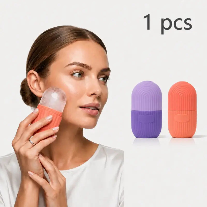 Reusable Silicone Ice Cube Shape Facial Care Tool - Home Beauty Tool for Skin Cooling, Puffiness Relief, Daily Facial Massage, Beauty Gift Choice (Home Supplies), Facial Care Tools, Post-Workout Cooling
