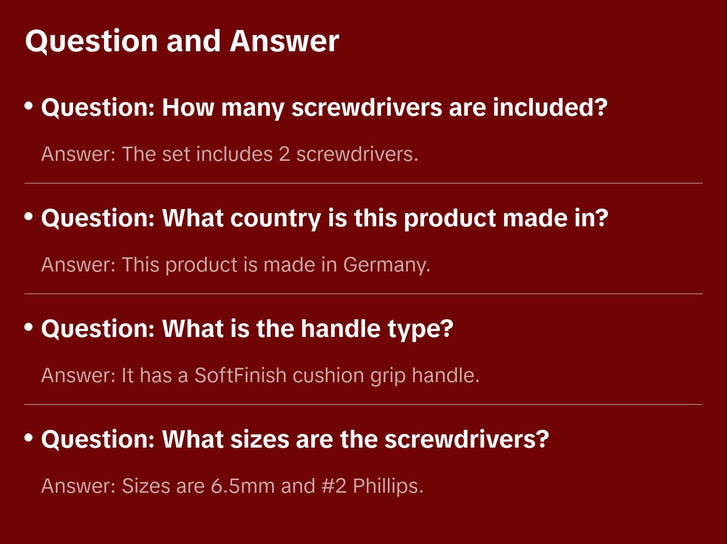 Wiha Tools 31191 SoftFinish Stubby Slotted 6.5mm/Phillips #2 Screwdrivers, 2 Pc. Set