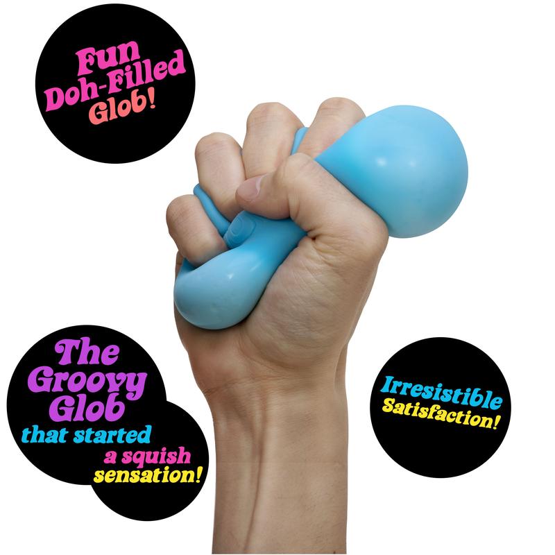 NeeDoh the Groovy Glob - The Original NeeDoh - Filled with a Satisfying Soft Dough Filling - One Random Color