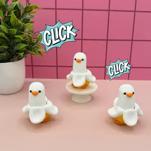 Banana Duck Fidget Clicker Novelty Collectible