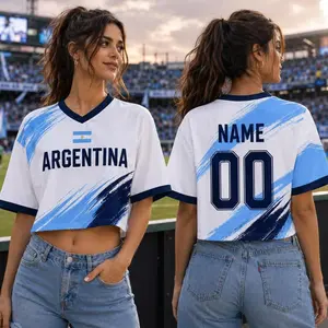 Personalized Argentina Soccer Jersey, Custom Name Number Argentina Jersey Adult Youth, Argentina Football Shirt Fan Gift, Sports Tee