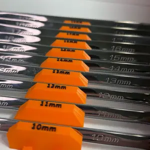 ProLine Works Fully Modular Snap-Together Magnetic Wrench Organizer SAE & Metric | Expandable Toolbox Secure Holder | Custom Sizes Available | Custom Colors Available