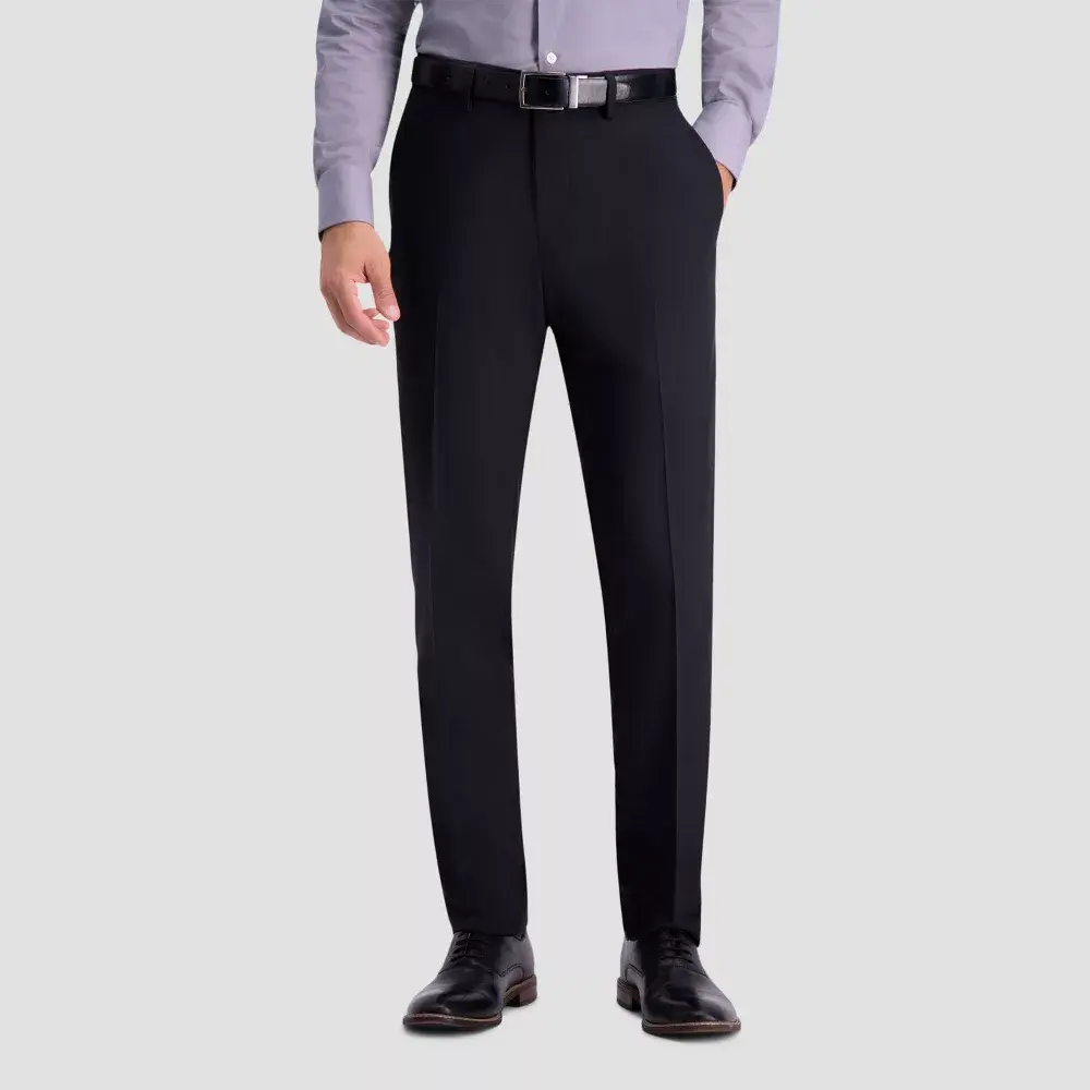 Haggar H26 Men's Flex Series Ultra Slim Suit Pants - Black 30x30