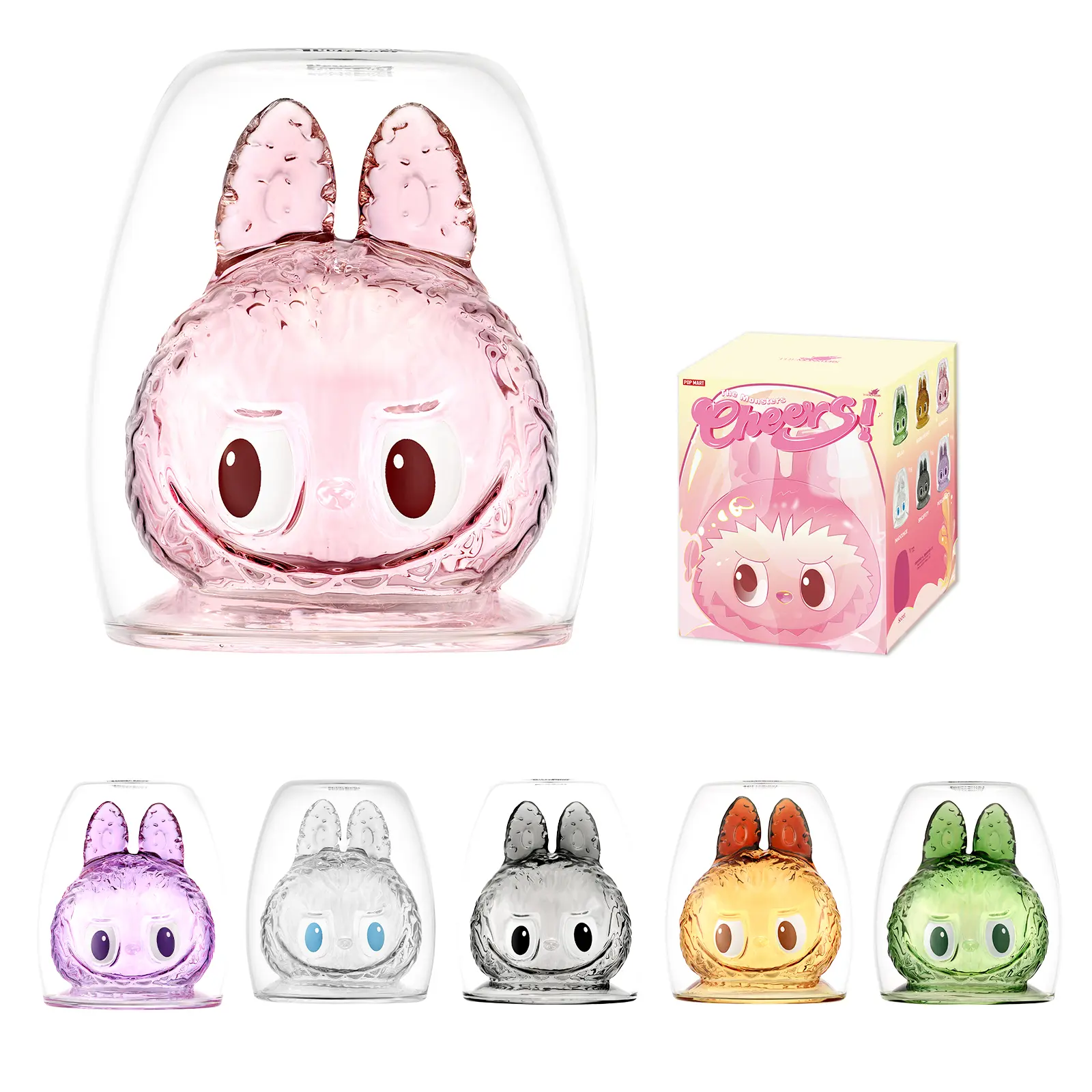 POP MART THE MONSTERS-CHEERS ! SERIES-Double-walled Glass Blind Box LABUBU Fun Toy