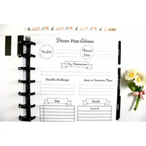 Goal Planner Inserts for 9-Disc Classic Happy Planner, Classic Goal Planner, Classic Happy Planner Goal Planner (Planner Sold Separately)