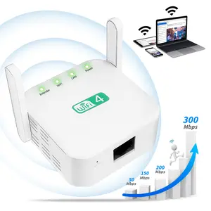 Dual Band WiFi Signal Enhancer,WIFI Signal Amplifier,300Mbps 2.4GHz & WiFi Extender Range Booster,Portable WiFi Repeater for Home (Supports Ethernet Port)