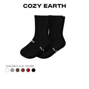 Essential Calf Socks | Unisex, Cushioned Footbed, Diamond-Knit Arch Support, Soft Mercerized Cotton, Comfortable Fit | Available in 2, 4, 6, 8 Pack