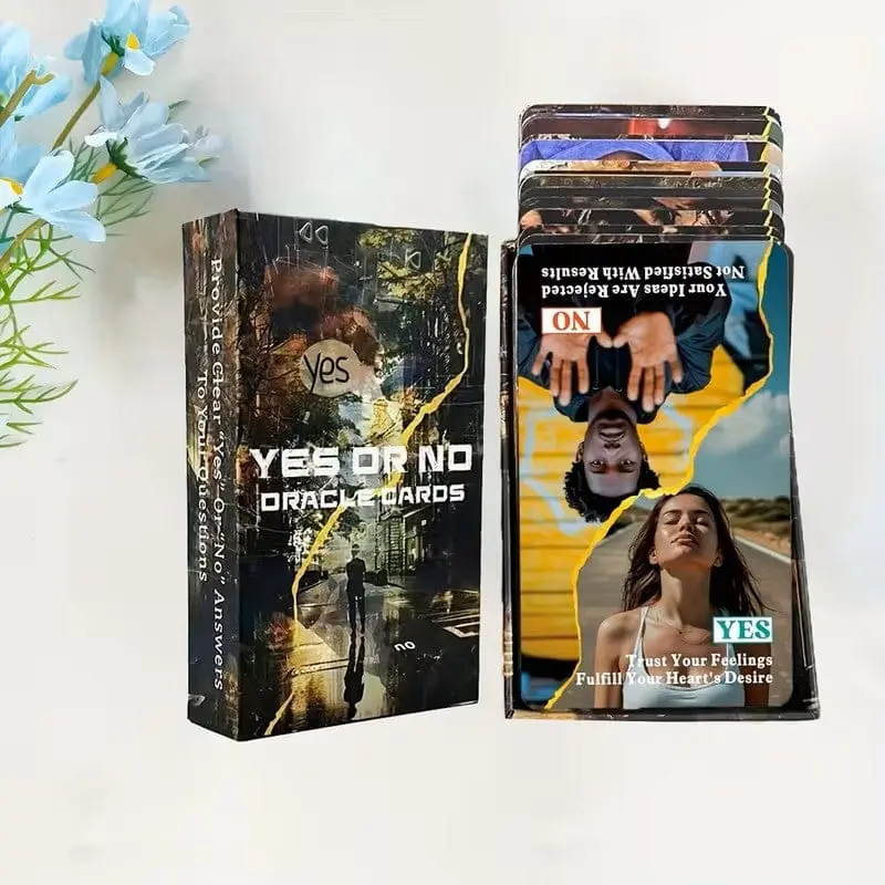 Yes or No Oracle Deck – 56 Cards for Easy Divination Simple Beginner Friendly Guidance for Quick Answers Enhances Meditation Decision Making