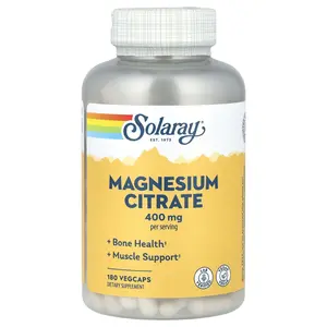 Solaray Magnesium Citrate, 180 VegCaps (133 mg per Capsule)