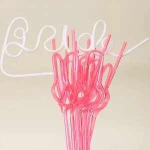 1 piece white Bride Straw and 10 pieces pink straws set Camp beach pool disco Bachelorette hen do Party Bridal Shower Bach Weekend Girls Trip wedding Decoration Future Mrs Bride To Be Bridesmaid maid of honor Gift