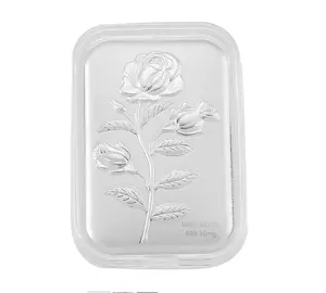 999 Fine Silver Emboss Sheet – Pure 999 Fine Silver Bar Style Sheet - (10 mg, 31x45.50 mm) Real Jewelry - luxurious & Premium Gifting Collections—Anniversary, Engagement, Birthday Gifts