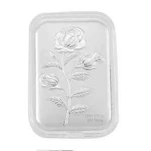 999 Fine Silver Emboss Sheet – Pure 999 Fine Silver Bar Style Sheet - (10 mg, 31x45.50 mm) Real Jewelry - luxurious & Premium Gifting Collections—Anniversary, Engagement, Birthday Gifts