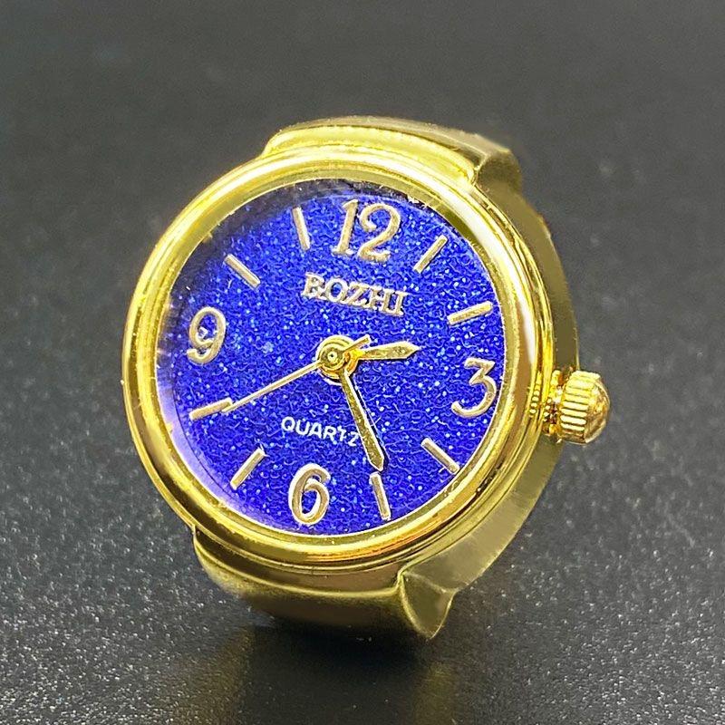 A finger ring watch is a fashionable accessory that can show the time light luxury high-end mini waterproof and creative as a gift adorable birthday fun