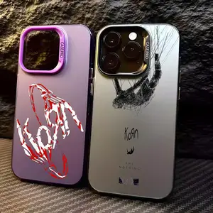 K-Korn Rock Band Phone Case for iPhone 17 16 15 14 13 12 11 Pro Max Air Magnetic MagSafe Matte Laser Metallic Phone Case | Aurora Gradient Finish with Smooth Matte Texture | Durable Scratch-Resistant Anti-Fingerprint Protective Cover