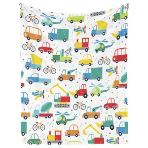 Car Blanket Gifts foR Kids,Car Print Blankets foR Boys, Warm Lightweight Plush Throw Blanket Car Fleece Throw Blanket foR Sofa Chair Couch Bed 60× 80