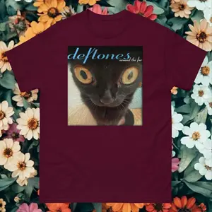 [ SALE UP TO 50% ] Deftones Around The Fur Cat Band T-Shirt, Simple Style, Laid-Back Vibe, Always in Style