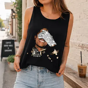 Michael Jackson Glove Graphic Unisex Tank Top Vintage 90S Tee, Comfort Color Tank Top