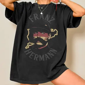 Comfort Colors Franz Hermann T-Shirt, F1 Vintage Tee, Racing Graphic Shirt, Fashion Cotton, Crewneck For Men, For Women, Menswear Cotton Fabric