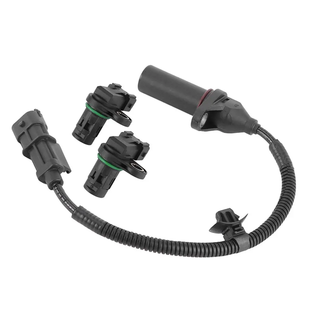 Crankshaft Position Sensor with Plastic Body, Position Detection Function, 39180-2B000 391802B000 SU13885 Sensor Set Compatible for Hyundai Elantra Tucson Accent Veloster, Kia Forte Koup Rio Soul, Dodge Attitude 2011-2015