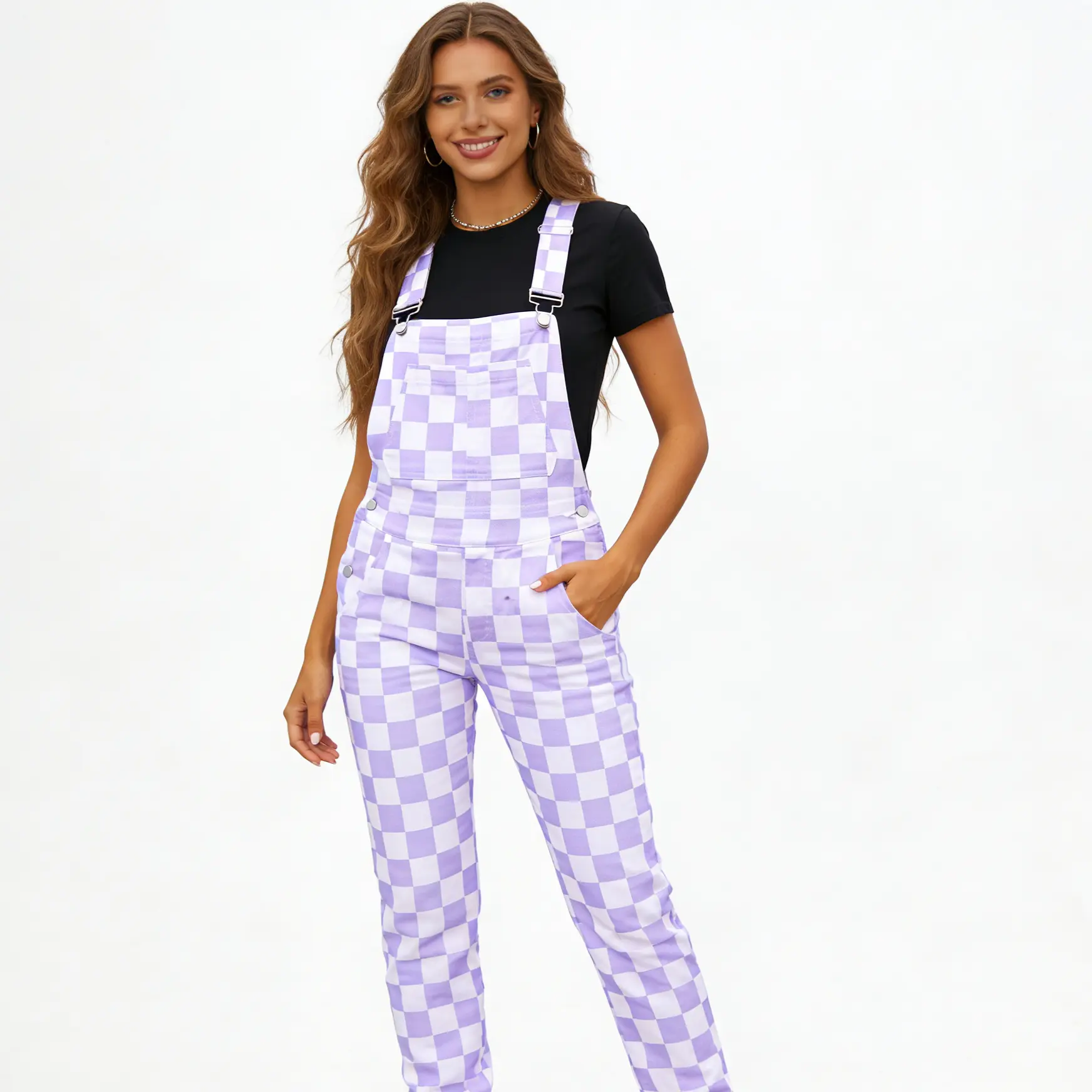 Purple Checkered