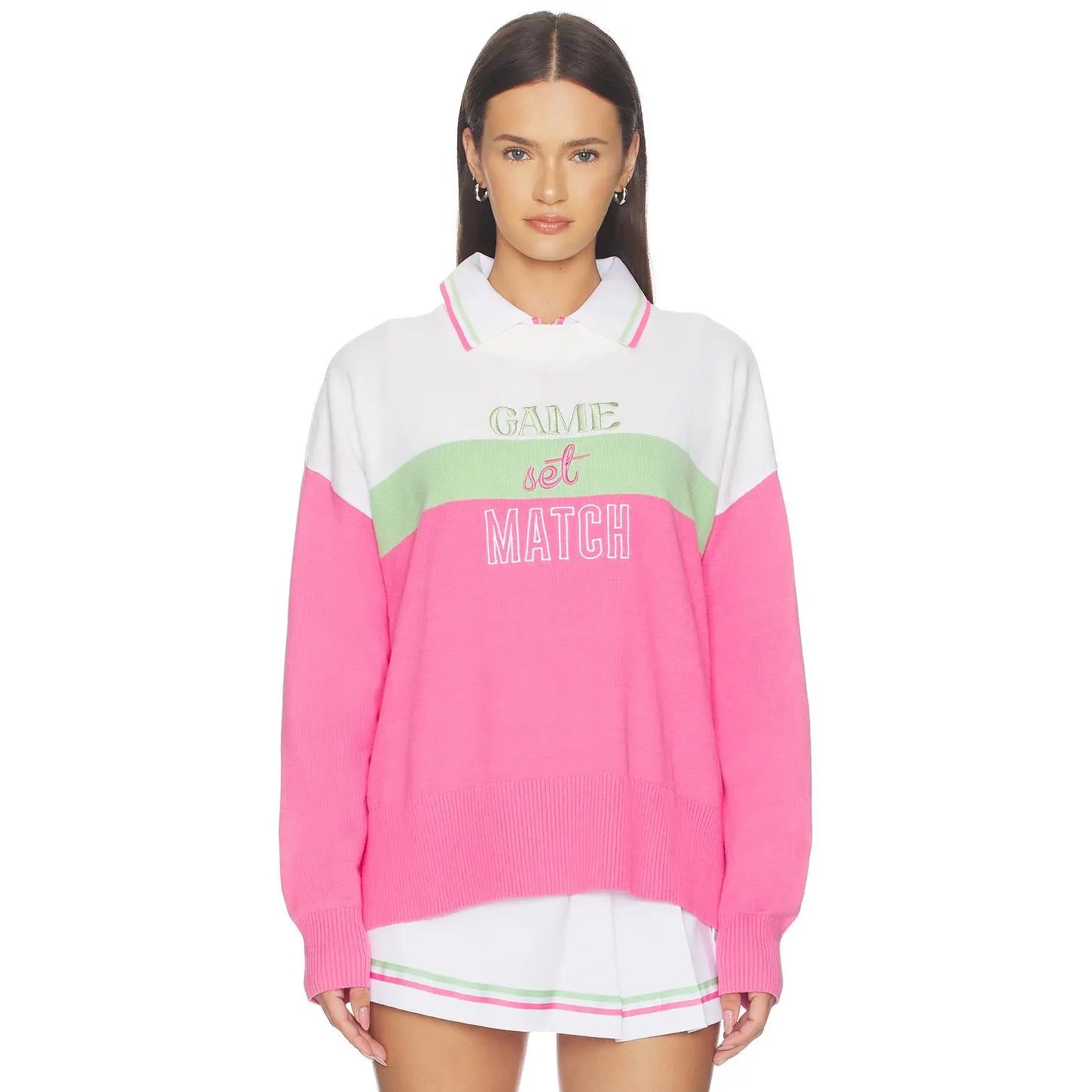 BEACH RIOT Callie Sweater in Strawberry