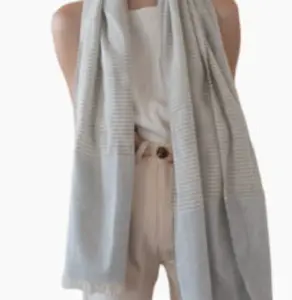 LAUDE the Label Upcycled Denim Scarf Wide Stripe