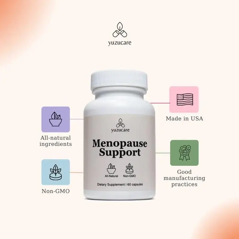 Yuzucare Menopause Support Supplement for Women - 60 capsules - Yuzucare