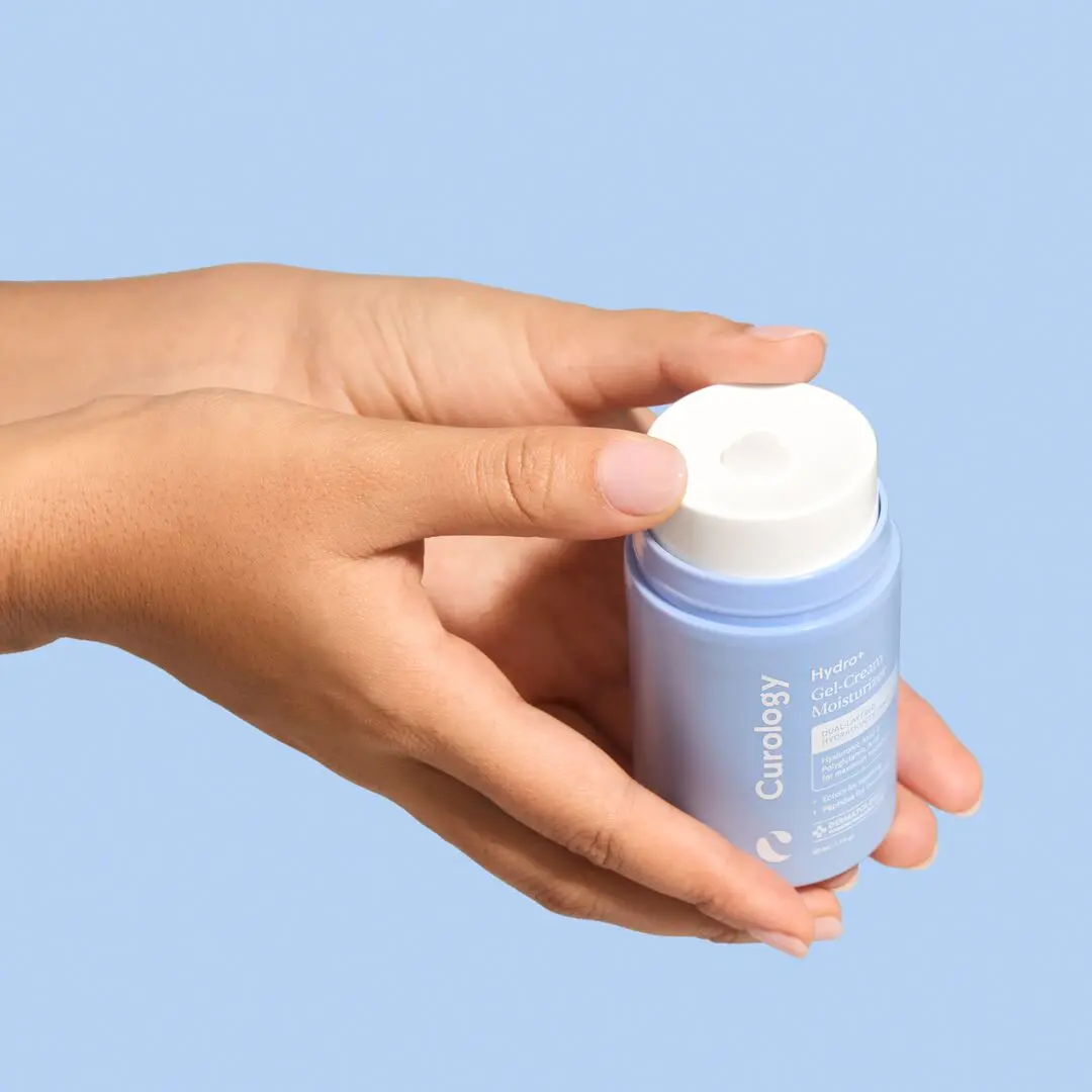 Curology Hydro+ Gel-Cream Moisturizer, Hydrating Lightweight Smooth Formula with Hyaluronic Acid, Polyglutamic Acid, Peptides, Gentle for Sensitive & All Skin Types