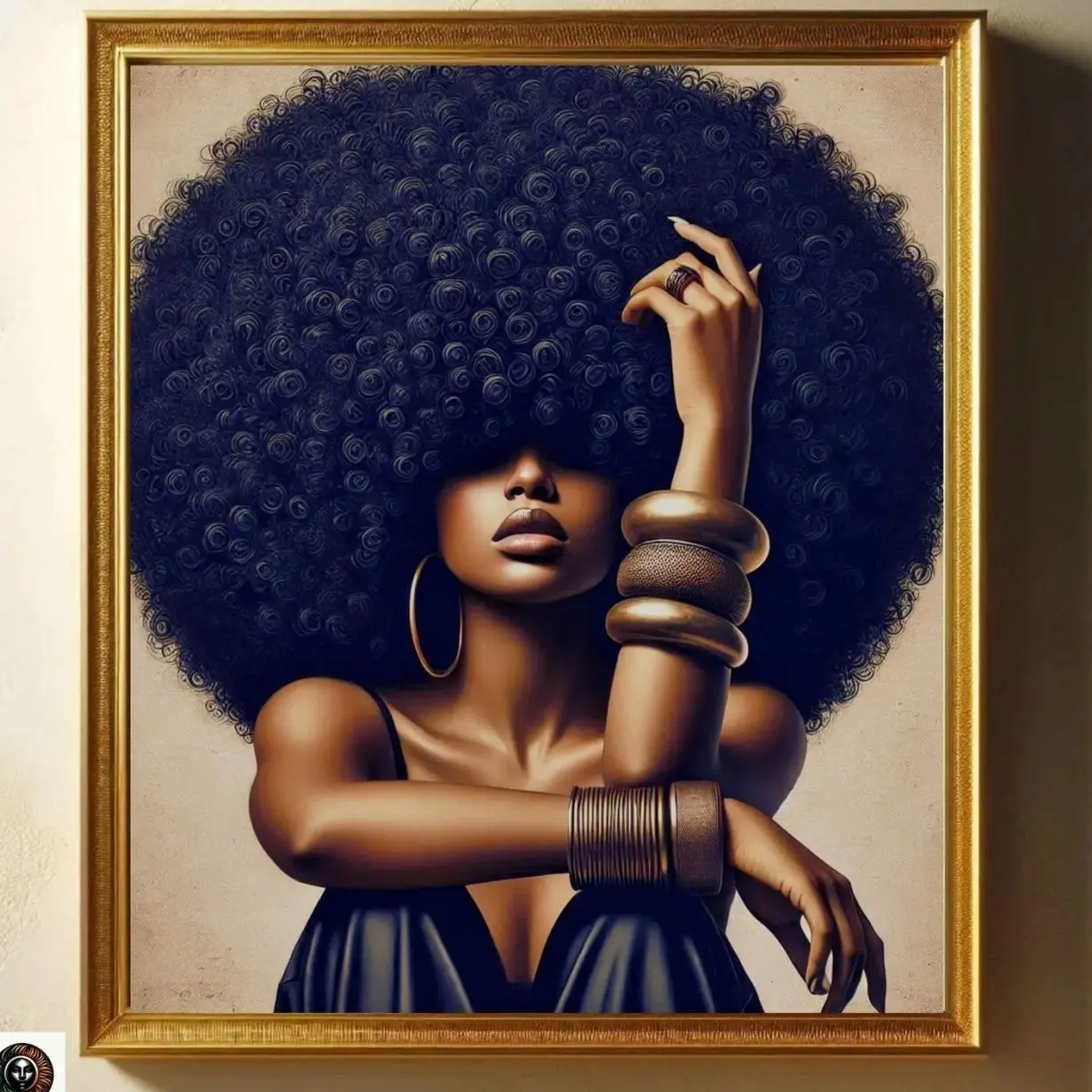 Culture Deep Afro Hair Art Afro Love Print Afrocentric  Afropunk Girl Print Black Culture Hair Style Art Gift Idea 9 African Decoration