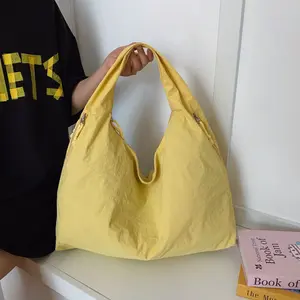 Large Capacity Popular Temperament Armpit Bag Nylon Cloth Shoulder Retro Handbag For Women