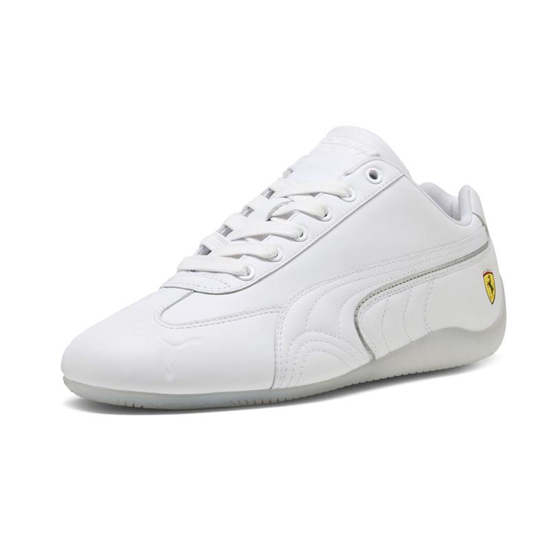PUMA Mens Scuderia Ferrari Speedcat Miami White Lace Up Sneakers Shoes Casual - White